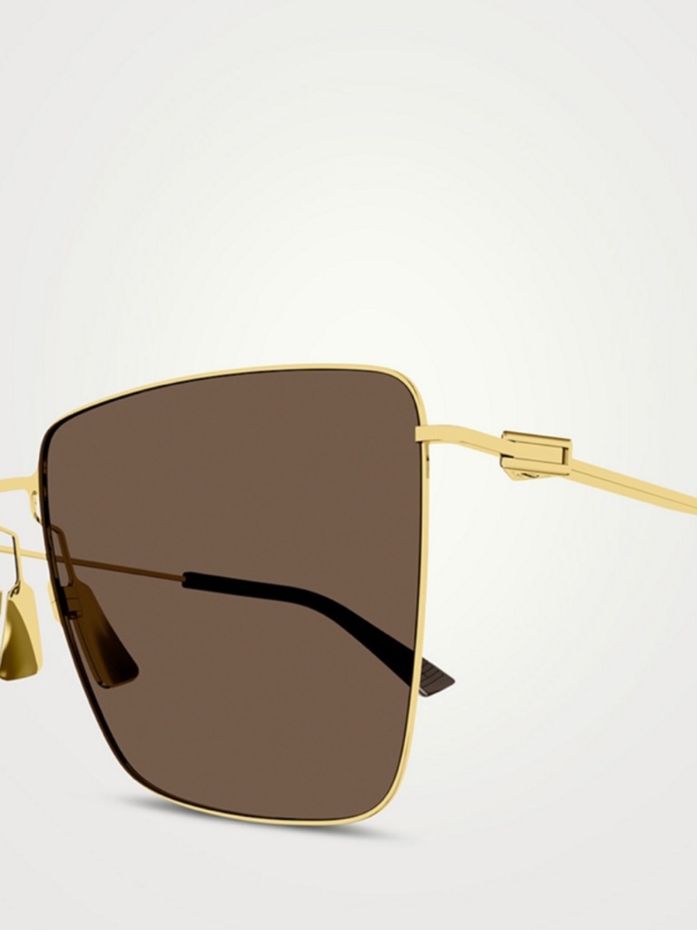 BOTTEGA VENETA BV1267S 002 Gold Metal Frame Brown Lens Sunglasses Summer - Picture 2 of 6